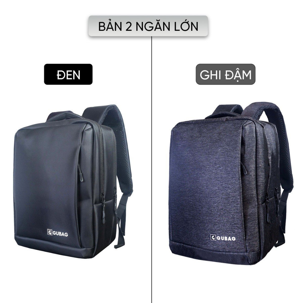 Balo 2 ngăn laptop chính hãng GUBAG, dành cho người đi làm, công sở, đựng vừa 15,6 inch