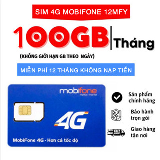 Sim 4g 1 năm Sim Mobi xài miễn phí data cả năm 100GB/tháng