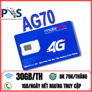 Sim Mobifone PT70 70k/Tháng - MIỄN PHÍ THÁNG ĐẦU