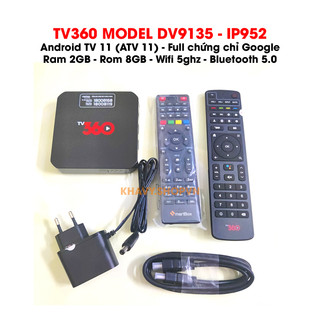 Android TV Box Viettel, TV360 DV9135 - IP952 - IP151 Rom ATV, qua sử dụng, đầy đủ phụ kiện