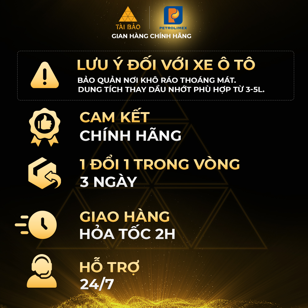 Nhớt xe ô tô PETROLIMEX PLC Ecosyn 100 5W30 SN/CF  - Chính hãng