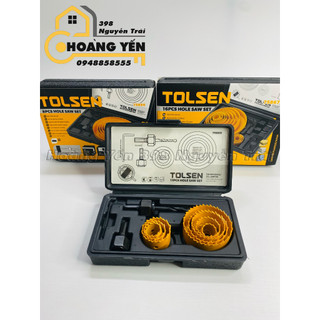 Bộ mũi khoan, mũi khoét sắt, gỗ, nhựa 8 - 16 món tolsen 75865/tolsen 75866/tolsen 75867