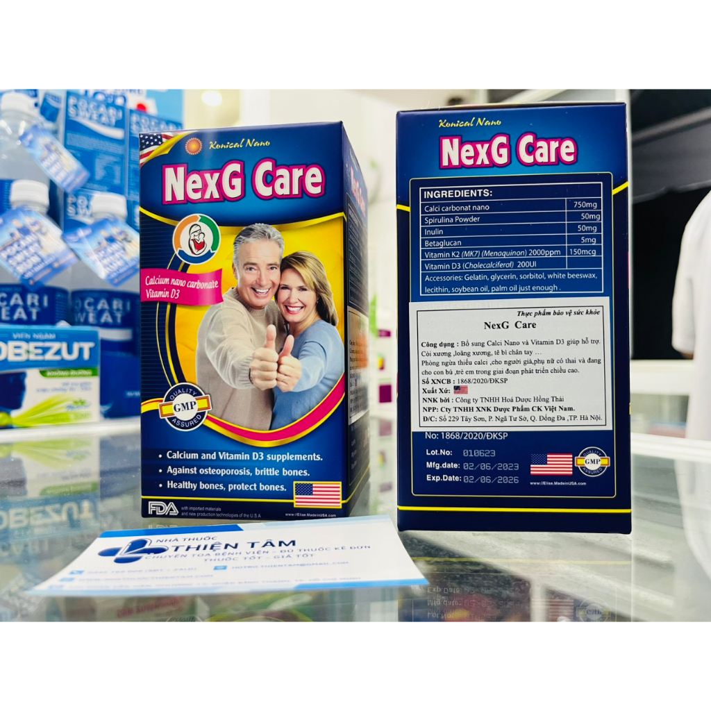 NEXG CARE USA - BỔ SUNG CANXI, NGỪA LOÃNG XƯƠNG, GIẢM TÊ BÌ CHÂN TAY, GIÚP XƯƠNG VÀ RĂNG CHẮC KHOẺ