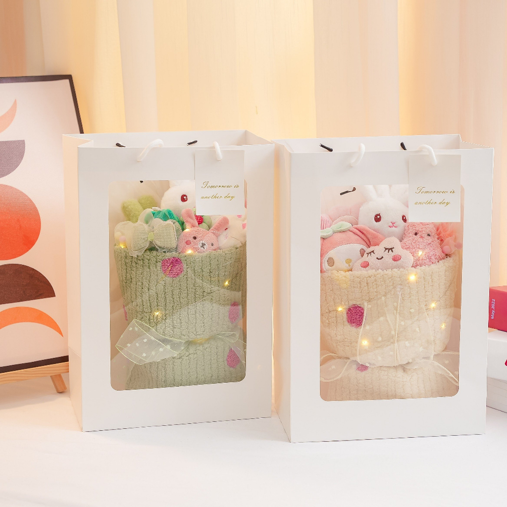 Bó hoa gấu nhồi bông hình thú đa dạng xinh xắn làm quà tặng cao cấp Vua Gấu Bông