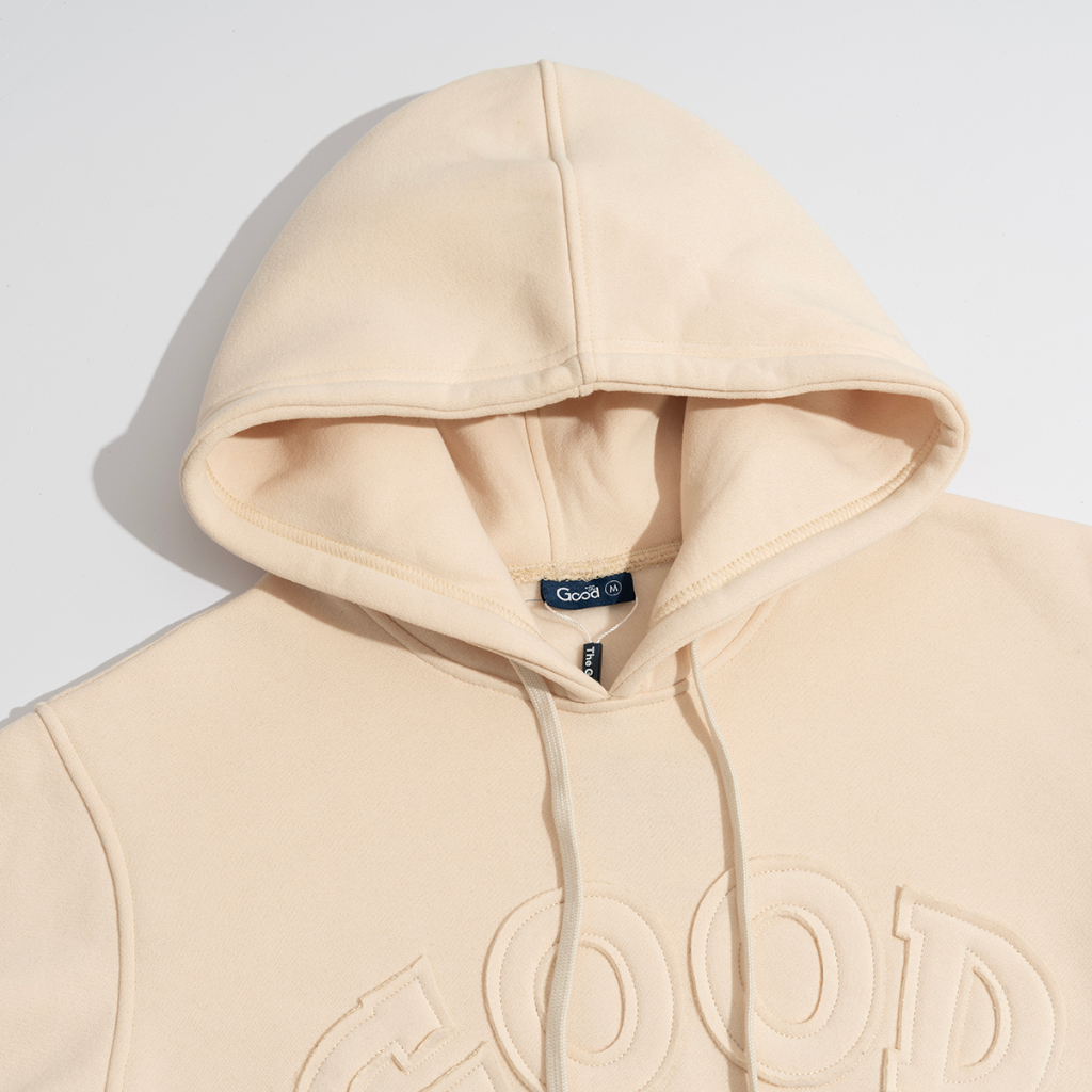 Áo Hoodie THE GOOD Ryder Hoạ Tiết Chữ Thêu , Áo Hoodie Nỉ Bông Unisex Form Rộng Basic