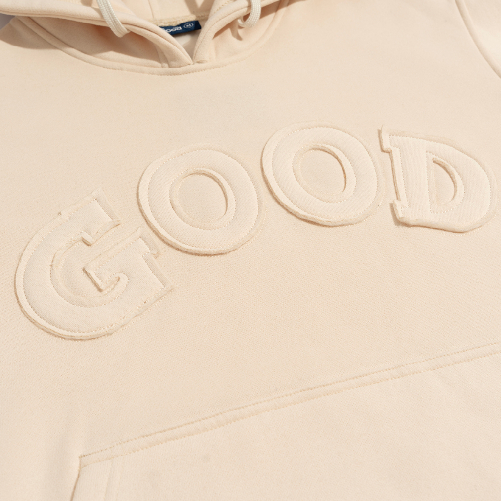 Áo Hoodie THE GOOD Ryder Hoạ Tiết Chữ Thêu , Áo Hoodie Nỉ Bông Unisex Form Rộng Basic