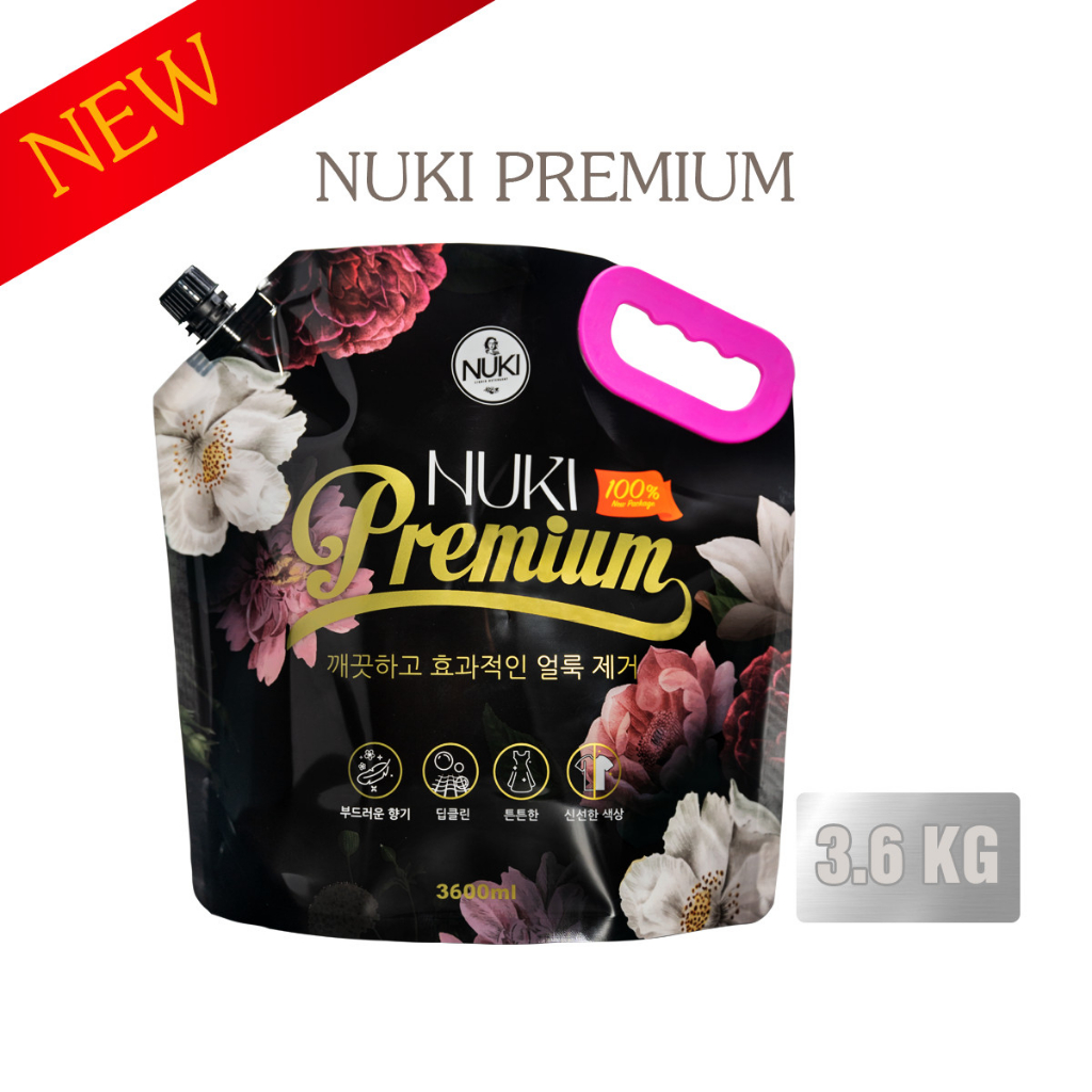 Túi Nước Giặt NUKI PREMIUM Đen Huyền Bí Phiên Bản Đặc Biệt  3600ml