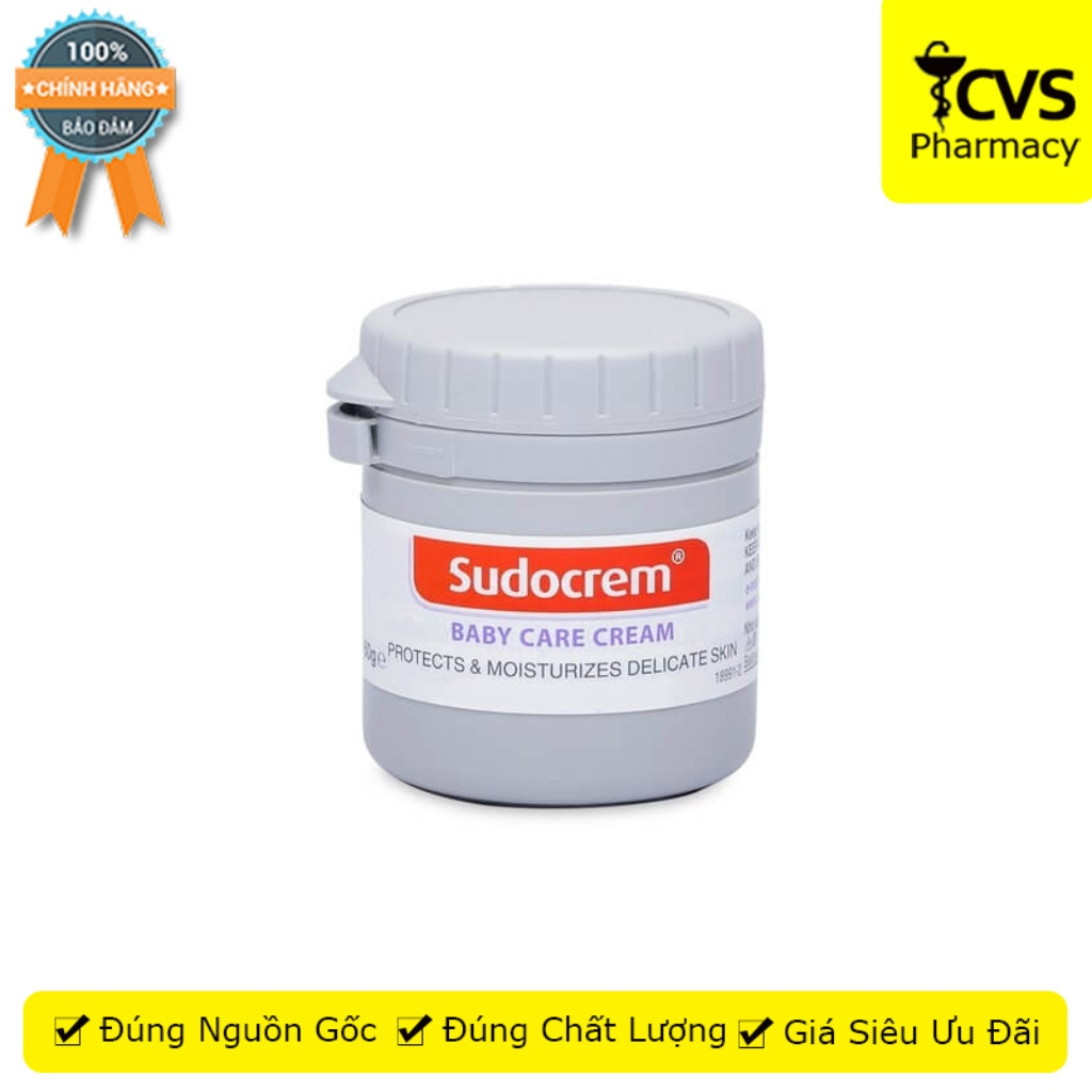 Kem hăm tã Sudocrem (60g) dùng cho bé - Sudocrem Baby Care Cream - cvs