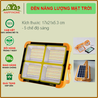 Đèn năng lượng mặt trời 300w 100 led siêu sáng, có kèm sạc lưới 220v + đầu ra usb