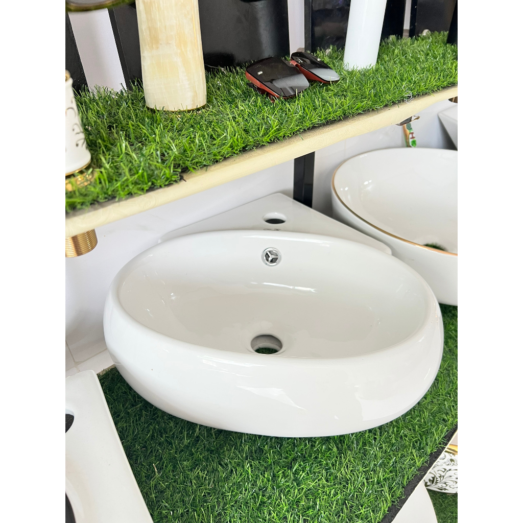 Chậu rửa mặt góc treo tường cao cấp