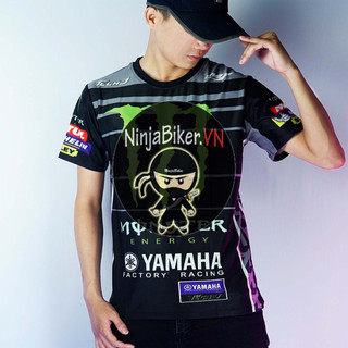 [ÁO TEM XE] Áo Thun Munter Đen T-Shirt Racing Team - Bảo Hành Bung Tróc Vĩnh Viễn