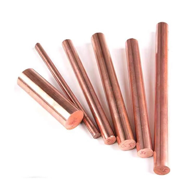 Thanh đồng đỏ tròn đặc phi 10mm ,phi 12mm dài 1,5m