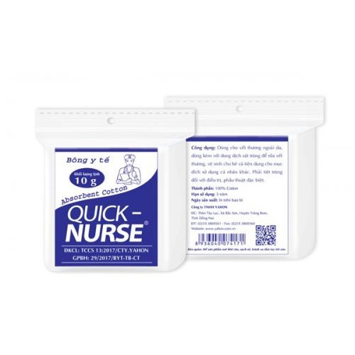 Bông y tế Quick-Nurse 10g, 25g