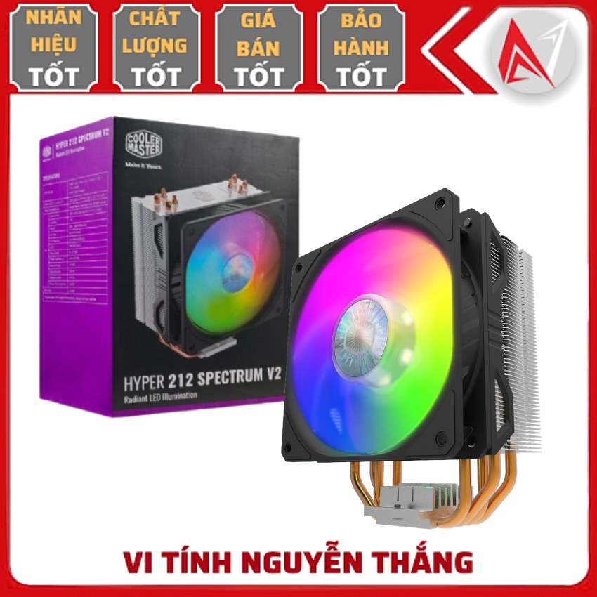 Tản nhiệt Khí Cpu CoolerMaster Hyper 212 Spectrum V2