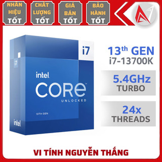 Cpu bộ vi xử lý Intel Core I7-13700K ( Up to 5.4GHz / 16 cores / 24 threads / 30MB )