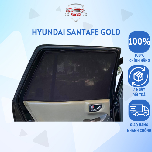 Rèm Che Nắng Xe Hyundai Santafe Gold Loại 1 Mr.OTO. Chuẩn Khít Theo Xe. Bảo Hành 2 Năm