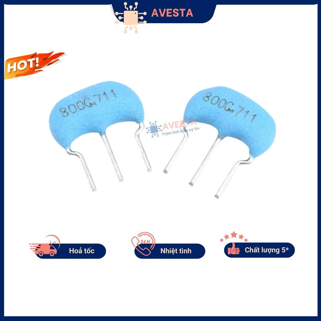 Thạch anh 3 chân 4mhz chân cắm loại tốt Avesta