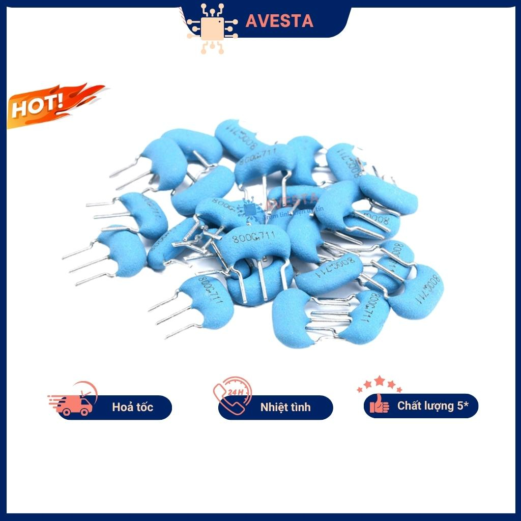 Thạch anh 3 chân 4mhz chân cắm loại tốt Avesta