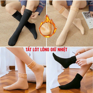 Tất chân lót lông mùa đông siêu ấm, siêu bền
