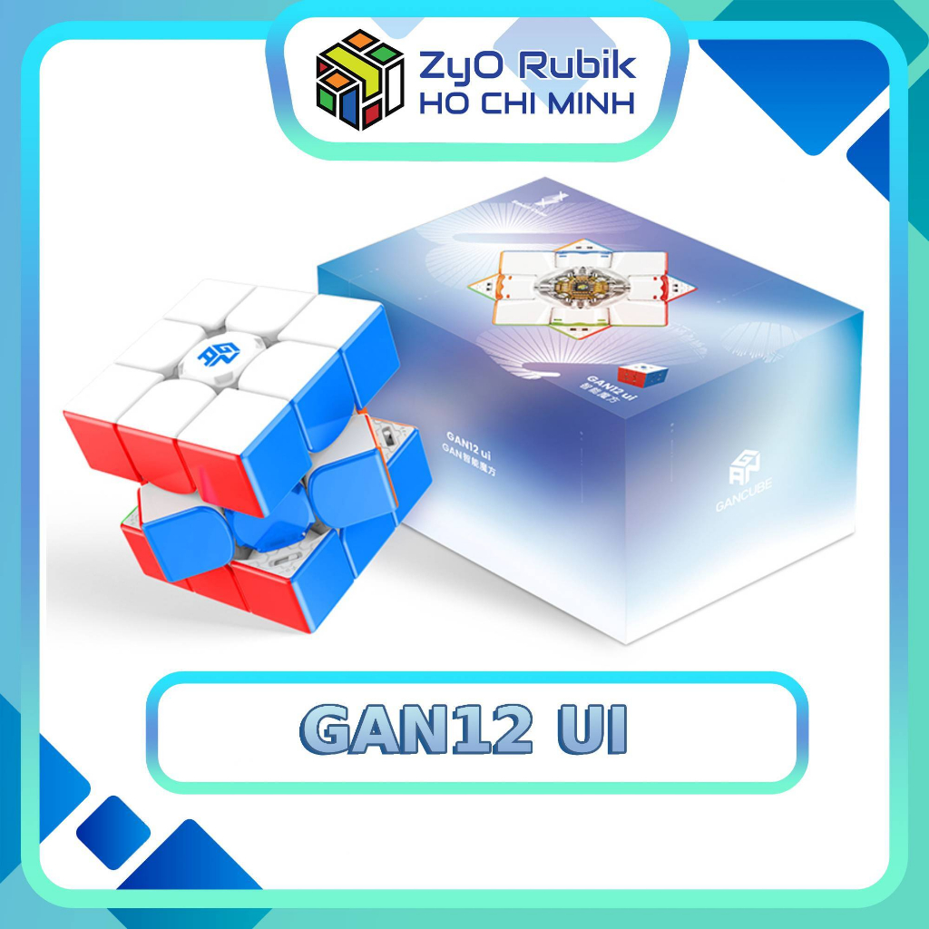Rubik GAN 12 UI Smart Cube CAO CẤP- Kết nối được Bluetooth& điện thoại - Đồ chơi phát triển trí tuệ- Zyo Rubik HCM