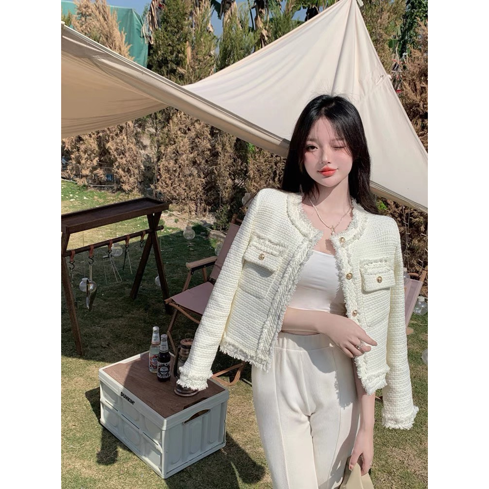 Áo khoác dạ tweed phối tua - 247store.vn - Aodatuarua931_P12K8