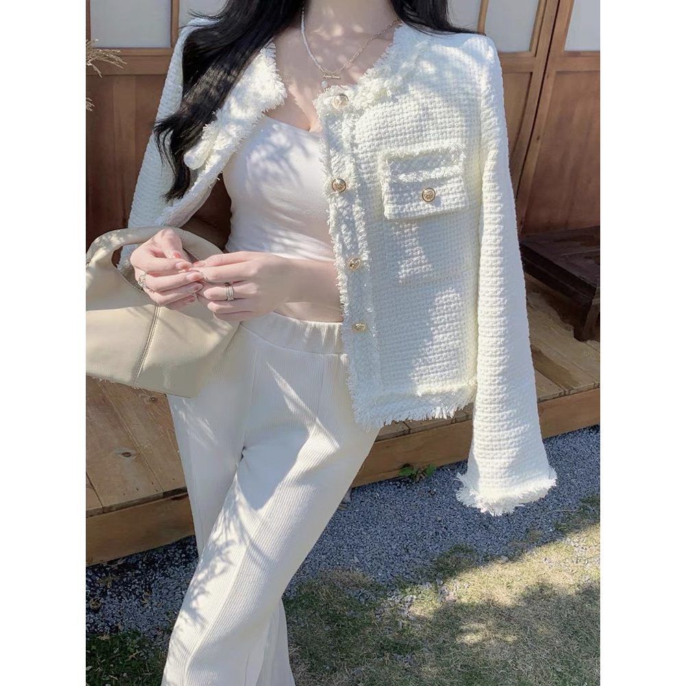 Áo khoác dạ tweed phối tua - 247store.vn - Aodatuarua931_P12K8