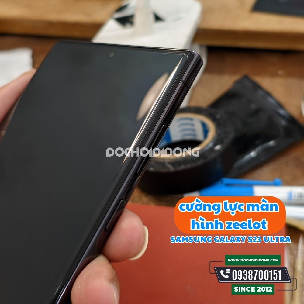 Miếng dán cường lực màn hình cho Samsung Galaxy S23/S23+/S23 Ultra Zeelot Solidsleek 5X