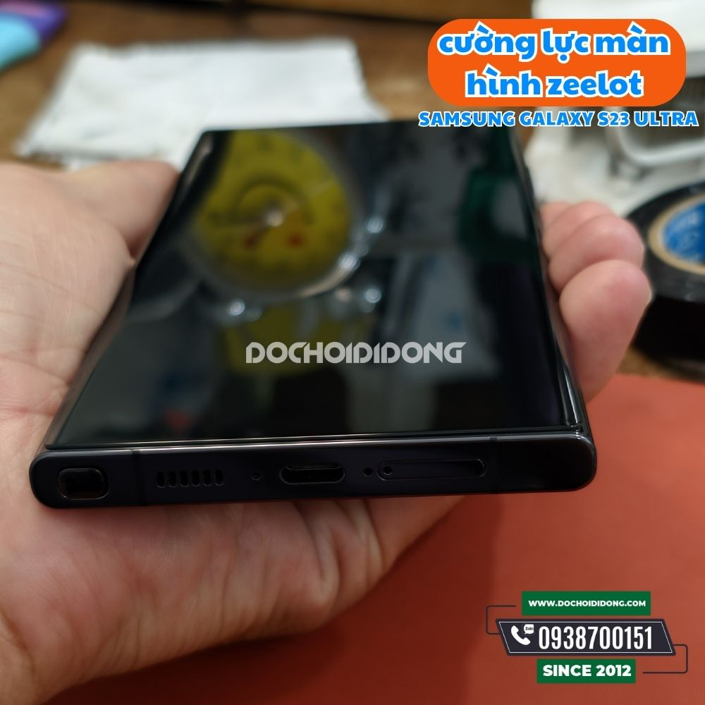 Miếng dán cường lực màn hình cho Samsung Galaxy S23/S23+/S23 Ultra Zeelot Solidsleek 5X