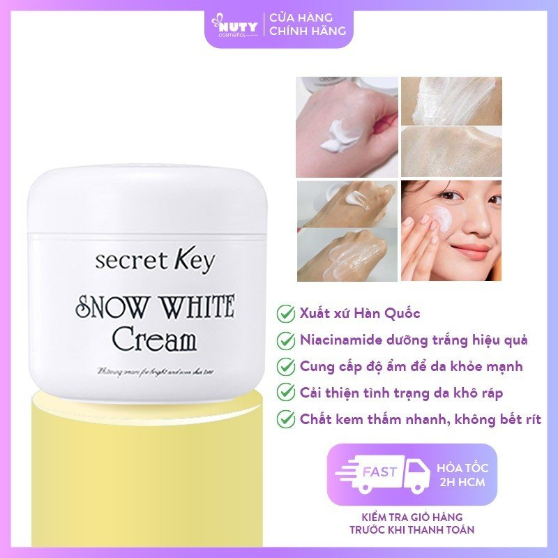 Kem Dưỡng Trắng Da Secret Key Snow White Cream (50g)