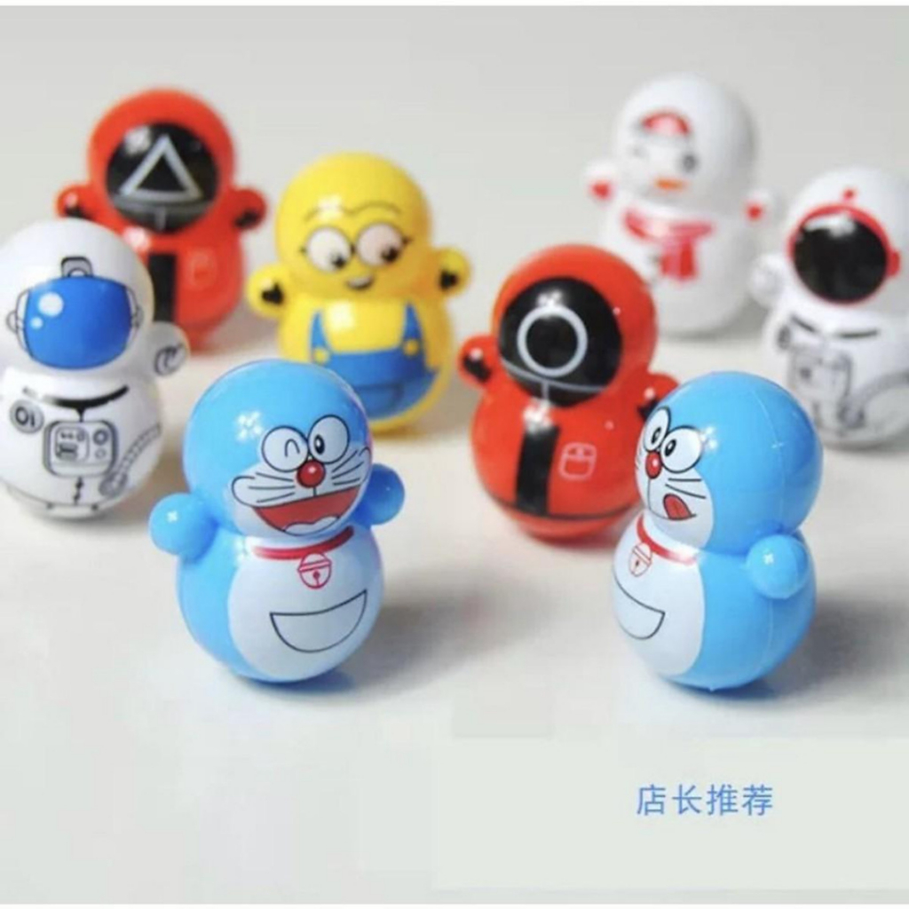 Lật đật cho bé hình thú hoạt hình ngộ nghĩnh đáng yêu hình gà con thỏ trắng và chim cánh cụt