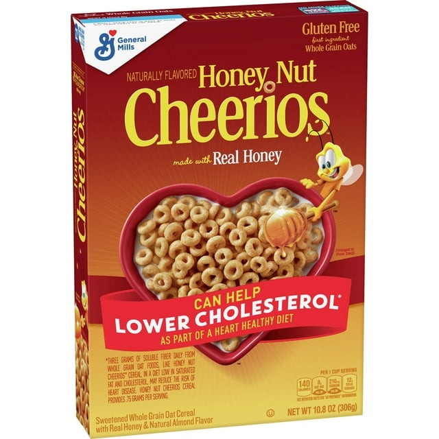 Cereal ăn sáng Cheerios, vị Mật ong Honey Nut Gluten Free 306gr