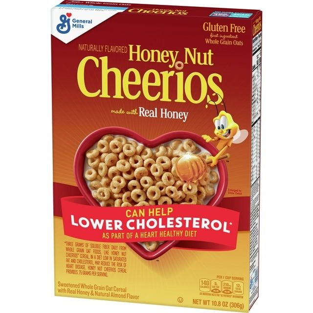Cereal ăn sáng Cheerios, vị Mật ong Honey Nut Gluten Free 306gr