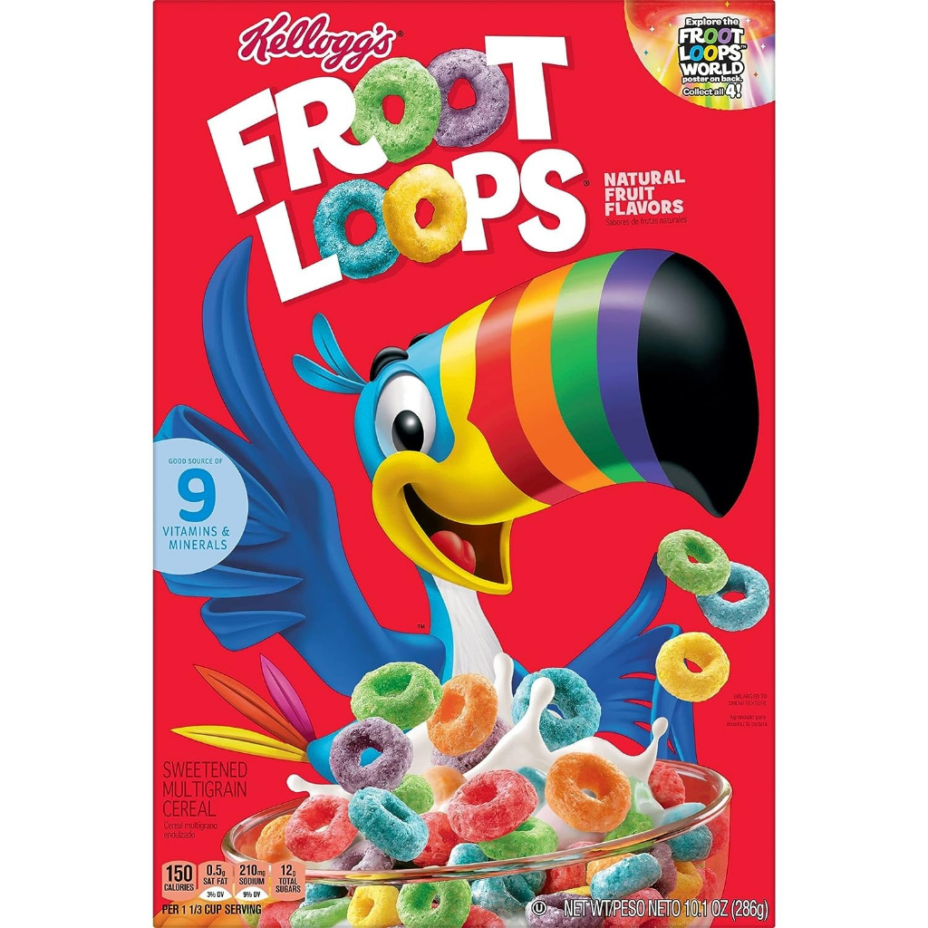 Cereal ăn sáng Kellogg's vị trái cây -286gr