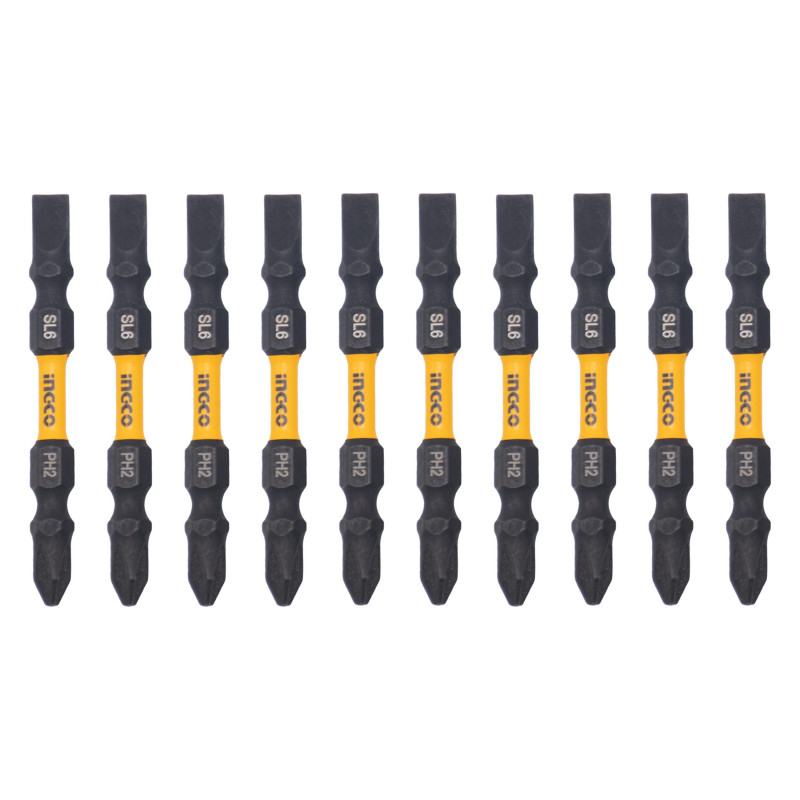 Mũi bắt vít hai đầu PH2+SL6x65mm  Ingco SDBIM21HL133