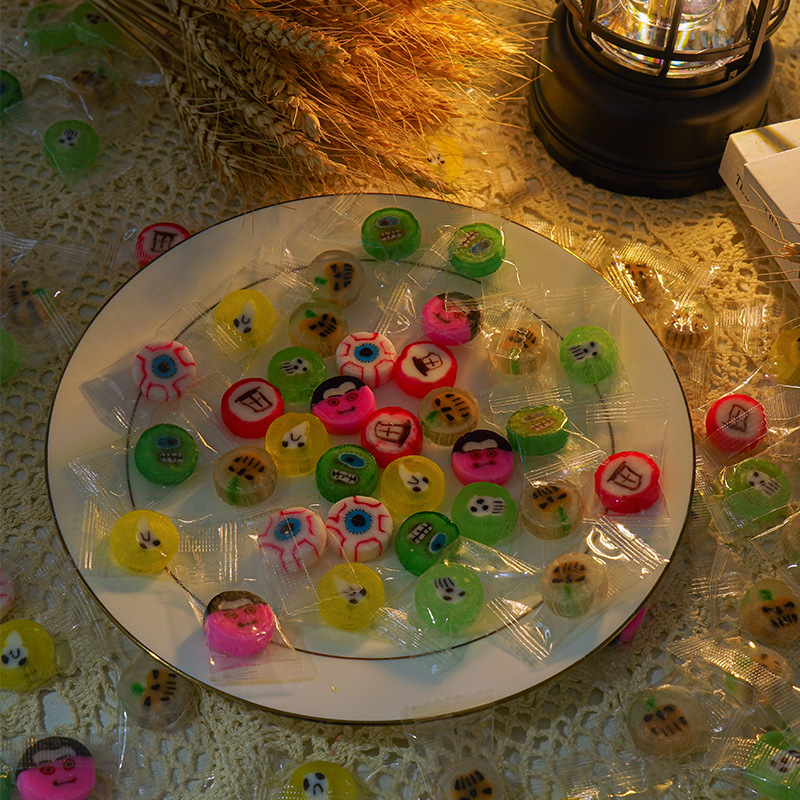 100g kẹo halloween cắt lát mix vị trái cây dành cho trẻ em