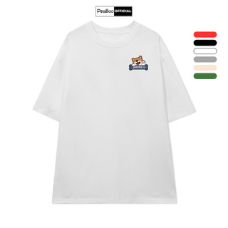 Áo Thun Nữ, Áo Phông Unisex By PEABOO Mã TN  BST07 In Hình Mini Chất Cotton Thoáng Mát Form Rộng Tay Lỡ Cho Nam Nữ