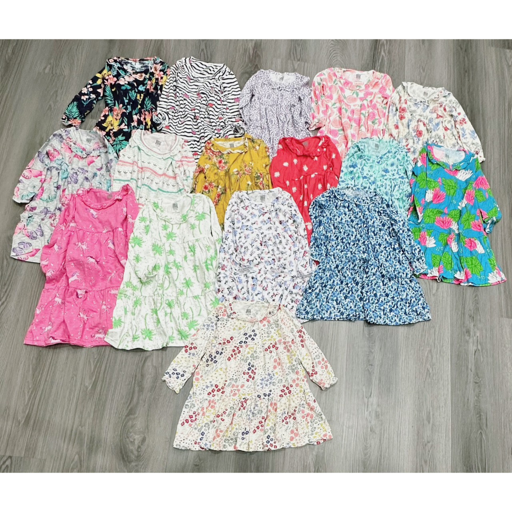 Váy cánh tiên dài tay cho bé gái từ 6-14 tuổi