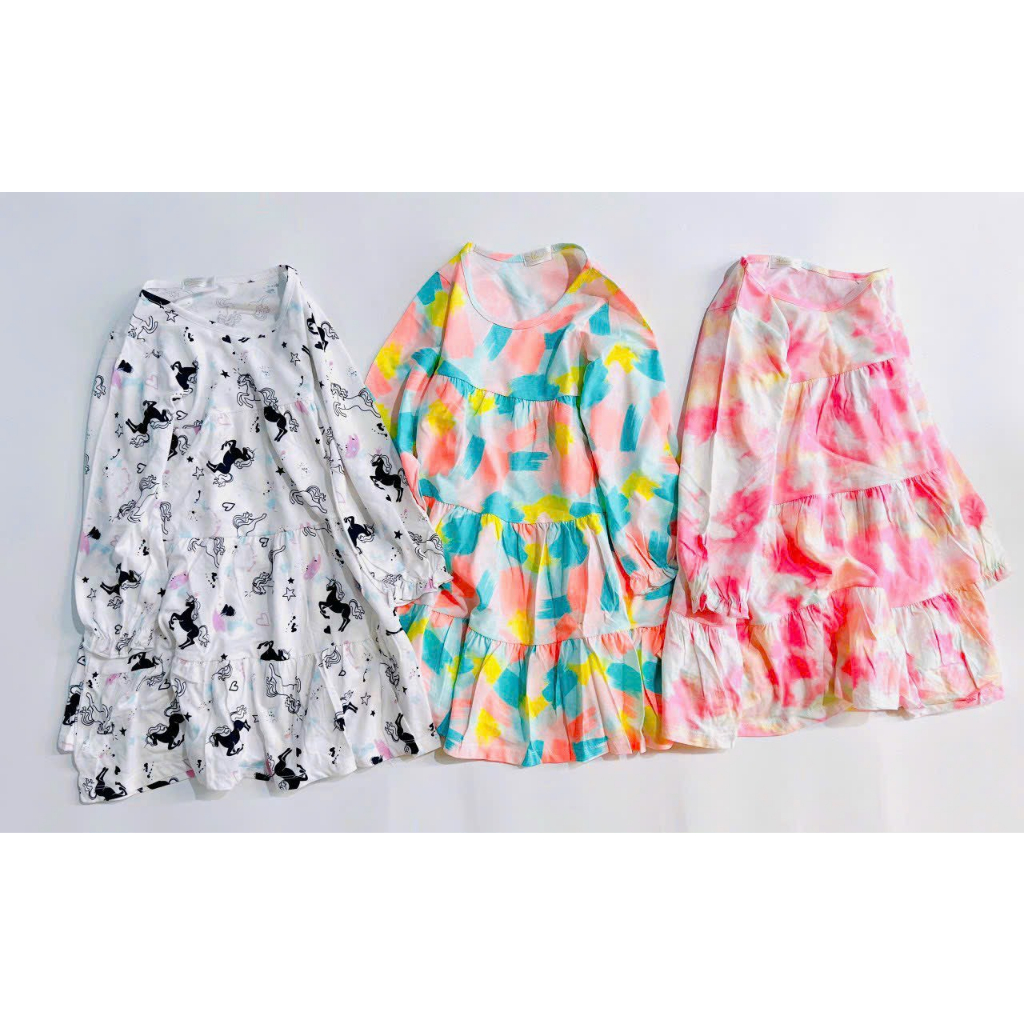 Váy cánh tiên dài tay cho bé gái từ 6-14 tuổi