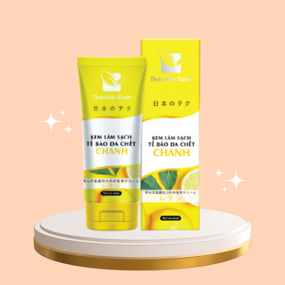 Kem làm sạch tế bào da chết Chanh 85ml loại bỏ bã nhờn, trắng da sáng mịn | BigBuy360 - bigbuy360.vn