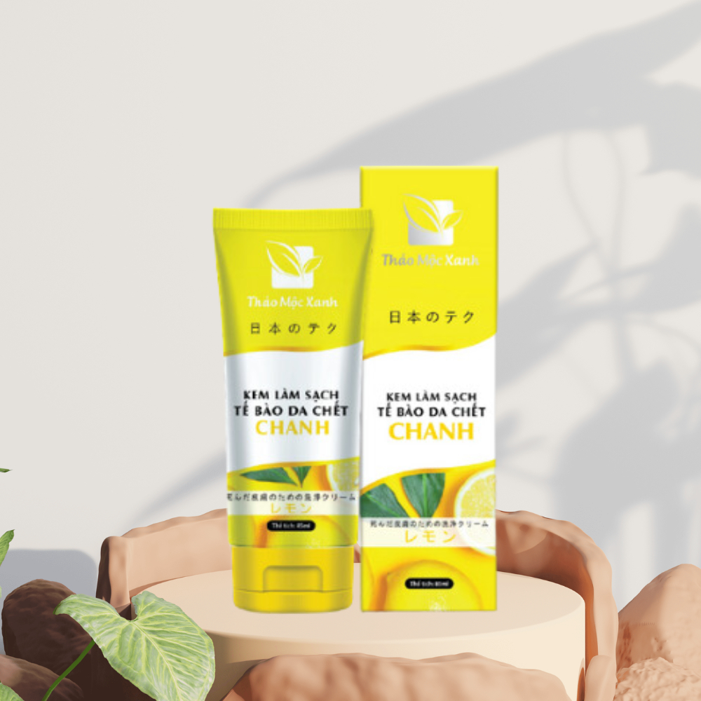 Kem làm sạch tế bào da chết Chanh 85ml loại bỏ bã nhờn, trắng da sáng mịn | BigBuy360 - bigbuy360.vn