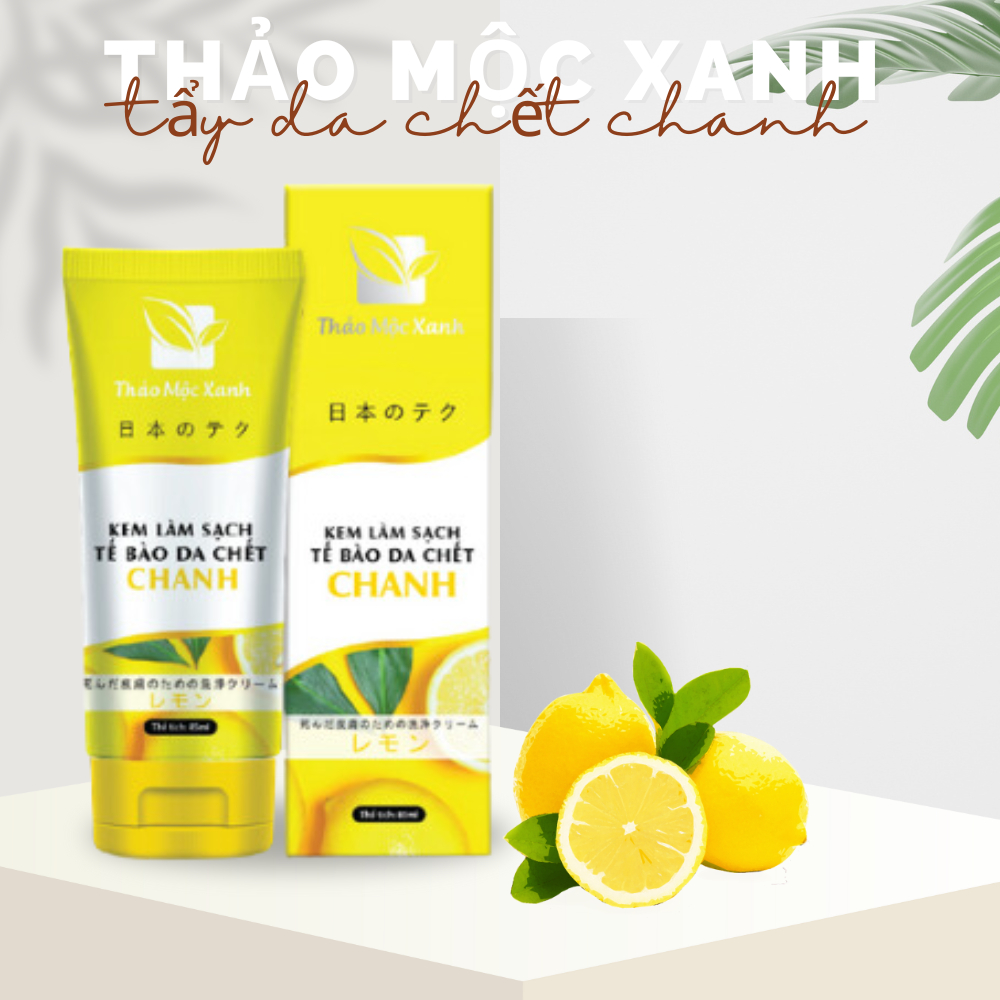 Kem làm sạch tế bào da chết Chanh 85ml loại bỏ bã nhờn, trắng da sáng mịn | BigBuy360 - bigbuy360.vn
