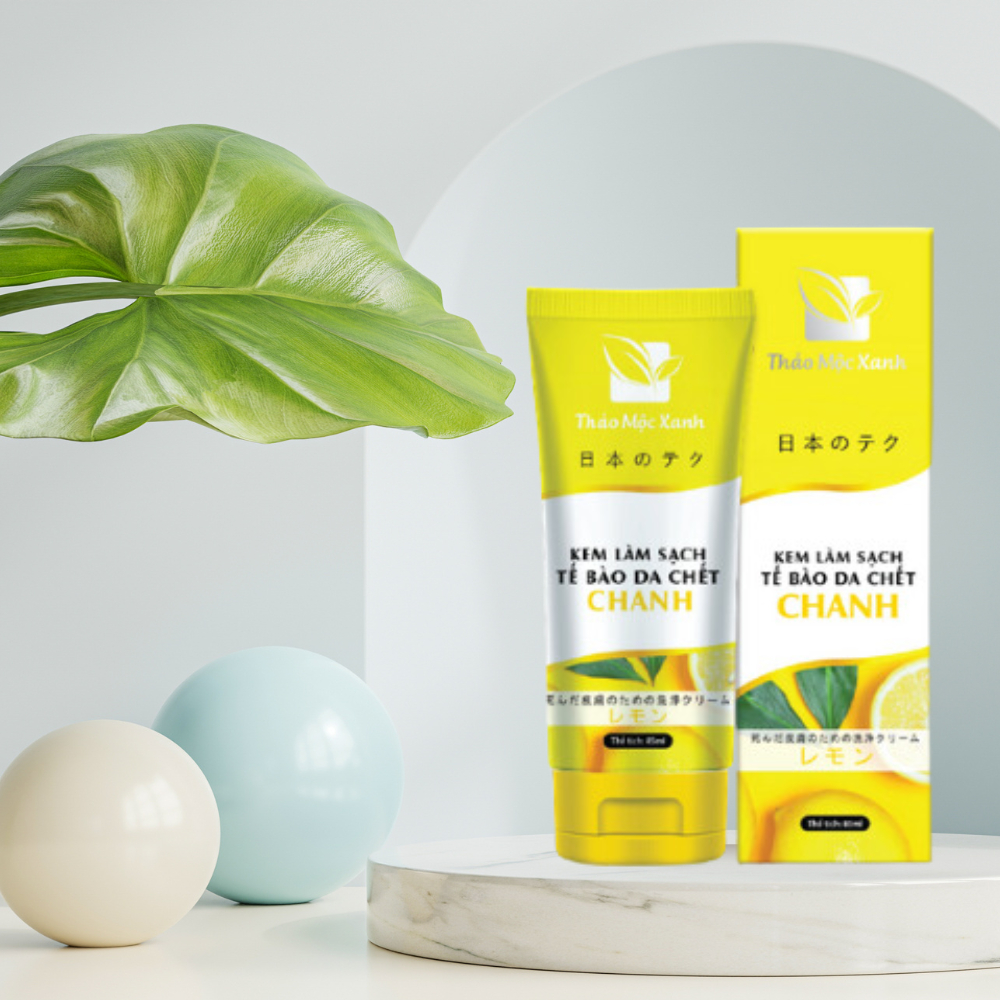 Kem làm sạch tế bào da chết Chanh 85ml loại bỏ bã nhờn, trắng da sáng mịn | BigBuy360 - bigbuy360.vn