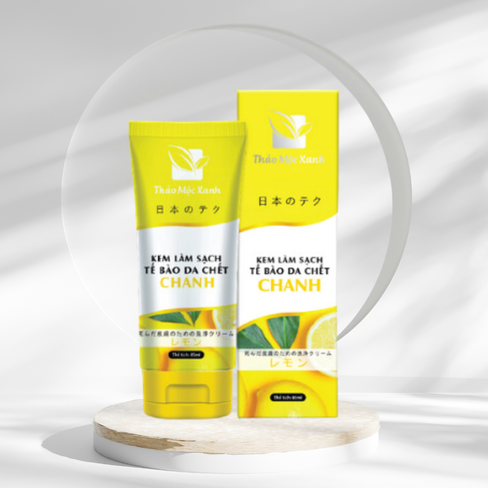 Kem làm sạch tế bào da chết Chanh 85ml loại bỏ bã nhờn, trắng da sáng mịn | BigBuy360 - bigbuy360.vn