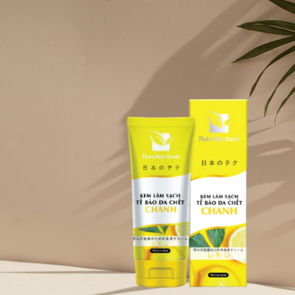 Kem làm sạch tế bào da chết Chanh 85ml loại bỏ bã nhờn, trắng da sáng mịn | BigBuy360 - bigbuy360.vn