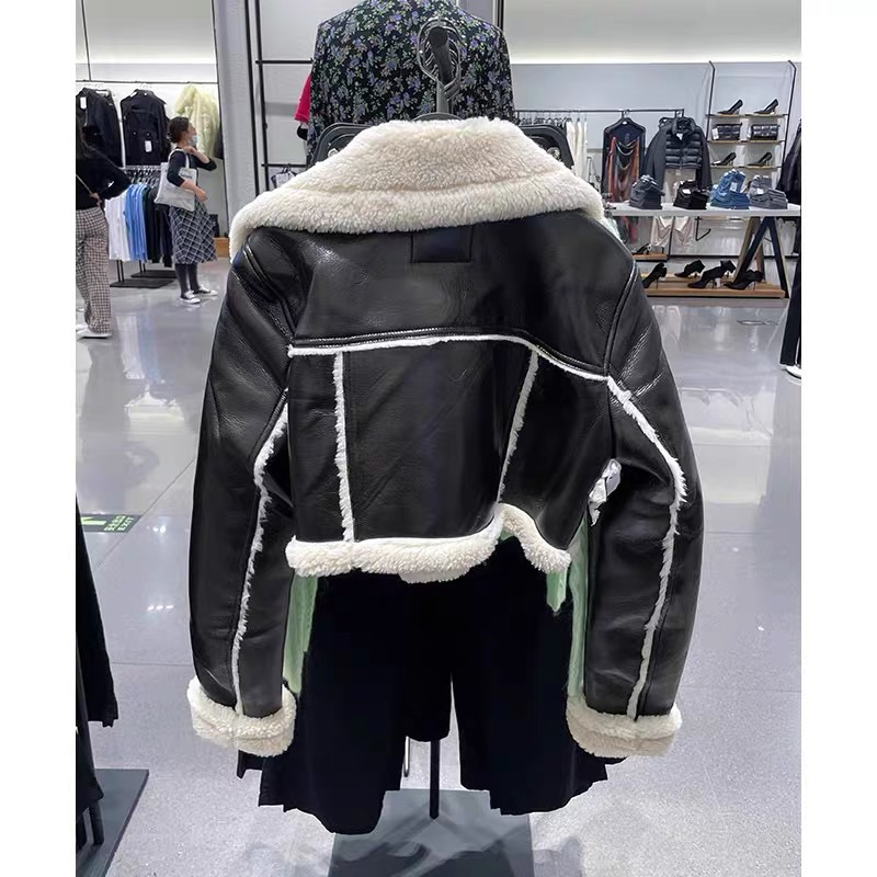 Áo khoác da lông cừu