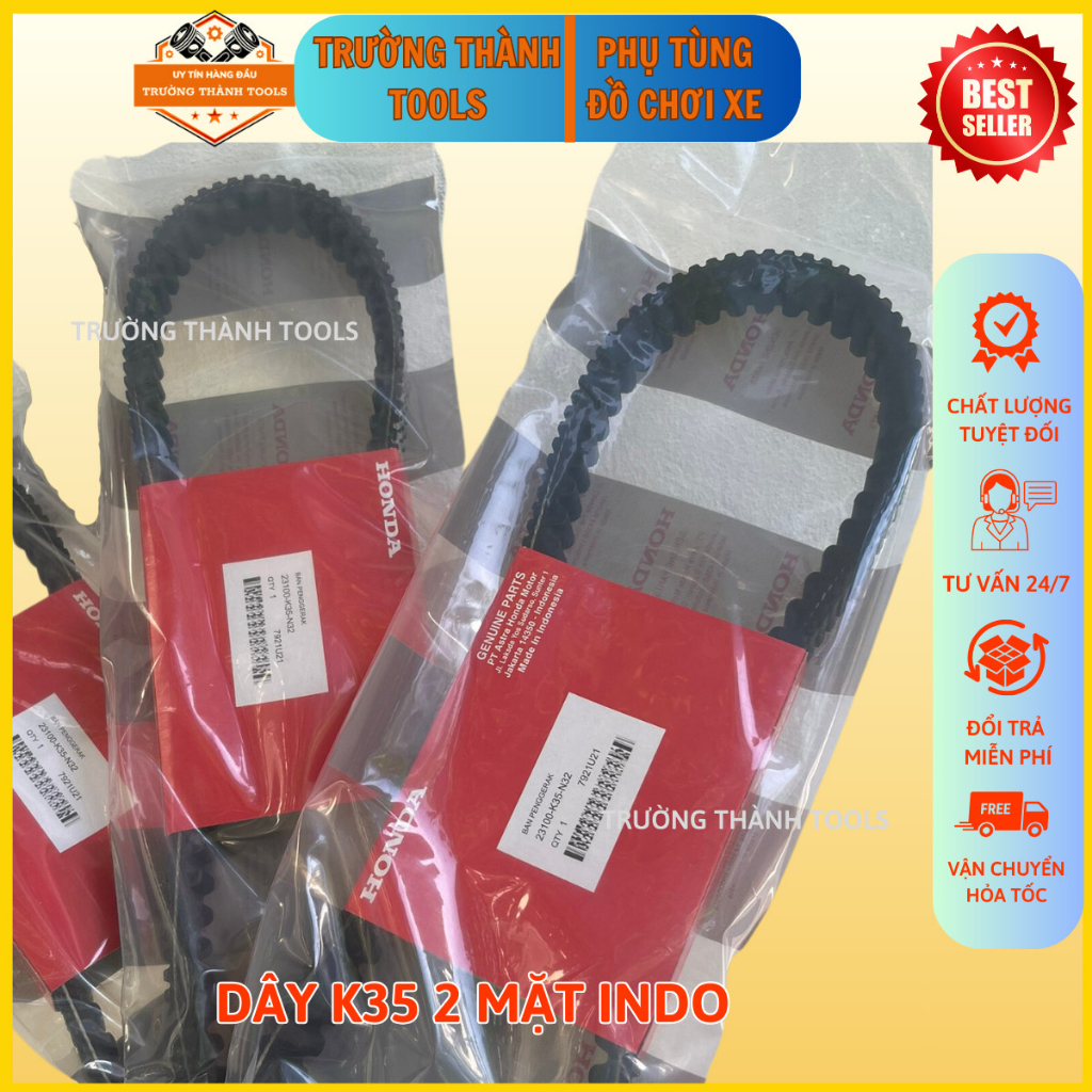 Dây curoa Vario/abl125, dây đai chuyển động hàng Indo dùng cho xe Vario/AB125/Lead125/PCX mã K35- TRƯỜNG THÀNH TOOLS