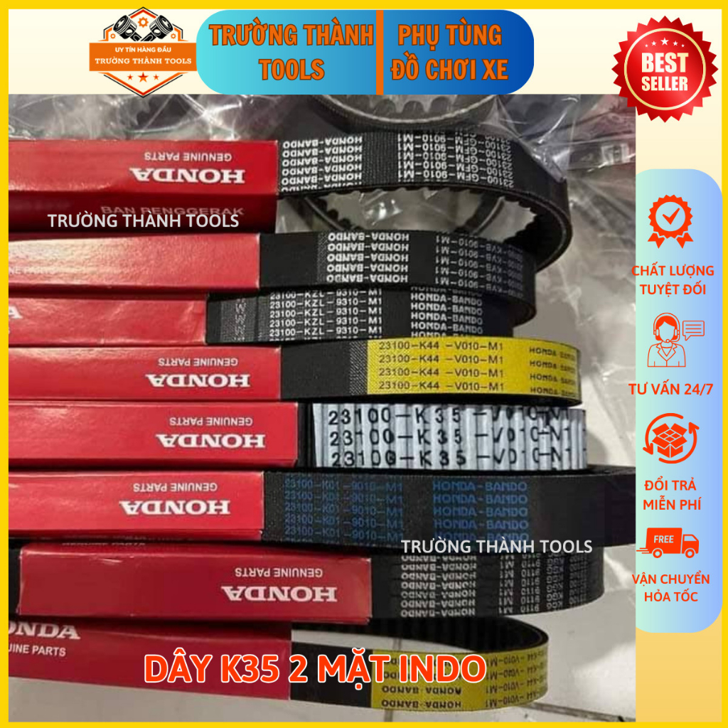 Dây curoa Vario/abl125, dây đai chuyển động hàng Indo dùng cho xe Vario/AB125/Lead125/PCX mã K35- TRƯỜNG THÀNH TOOLS