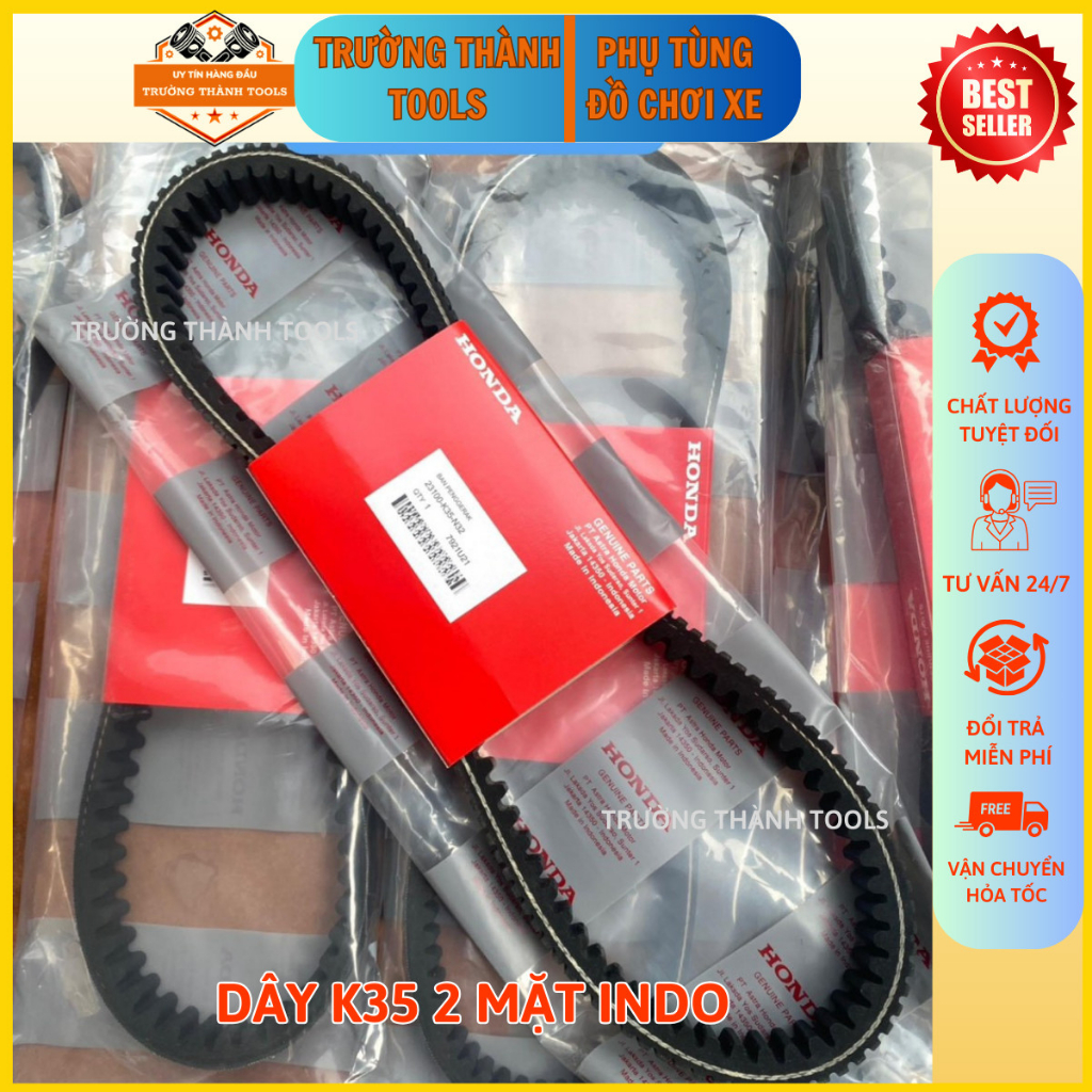 Dây curoa Vario/abl125, dây đai chuyển động hàng Indo dùng cho xe Vario/AB125/Lead125/PCX mã K35- TRƯỜNG THÀNH TOOLS