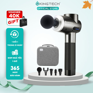 Súng Massage Cao Cấp KINGTECH MAX 1 -  Máy Mát xa Chuyên Nghiệp Giúp Giảm Đau, Giãn Cơ Cho Gymer, Runner, Vận Động Viên