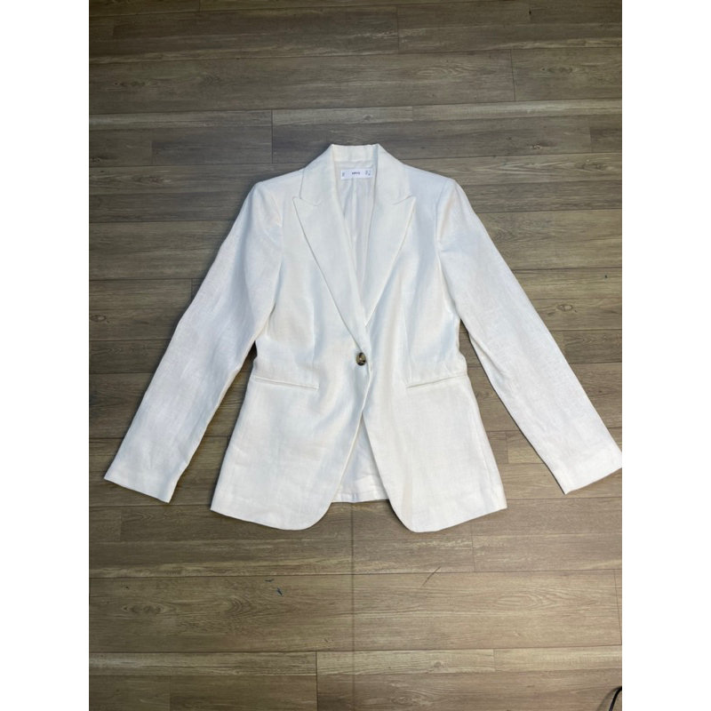 Áo khoác Vest Blazer linen tưng M*N*G xuất xịn